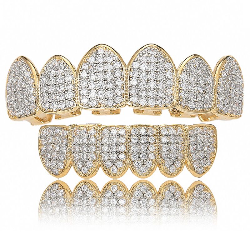 Hosenträger Hip Hop Schmuck Mikro eingelegte Zirkonia Hosenträger Halloween Kostüm Persönlichkeit übertrieben Hip Hop Hosenträger_voghion.com