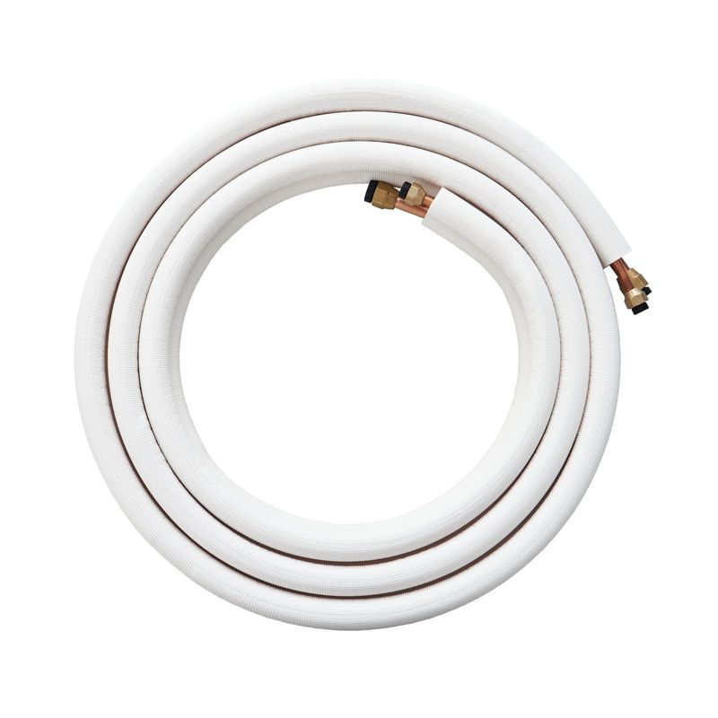 VEVOR 16FT Mini Split Line Set, 3/8" & 5/8" O.D Copper Pipes Tubing And Triple-Layer Insulation, For Air Conditioning Or Heating Pump Equipment & HVAC With Rich Accessories (18ft Connection Cable)_voghion.com
