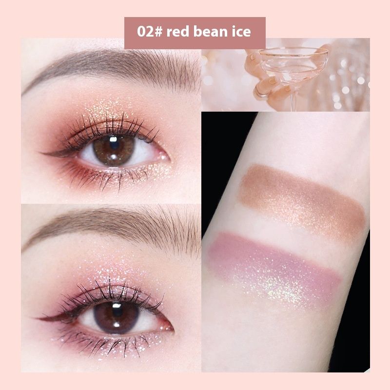NOVO5413 Phantom Gradual Change Doppelköpfiger Lazy Wasserfester und nicht verwischbarer Dye One Wipe Forming Perlglanz-Lidschatten_voghion.com