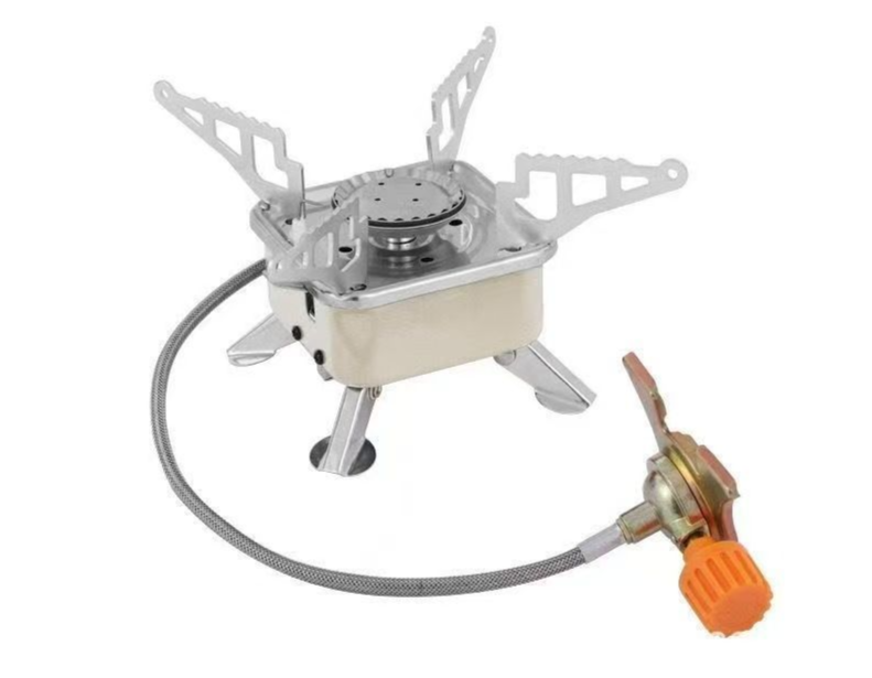 Outdoor Cookware Camping Mini Small Portable Folding Stove Square Picnic Butane_voghion.com