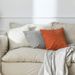 Fundas de cojín naranjas de pana de terciopelo a rayas súper suaves para decoración del hogar, 30 x 50 cm, 45 x 45 cm, funda nórdica para sofá._voghion.com