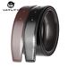 HOT VATLTY 34mm Leather Without Buckle for Men Natural Cowhide 130cm Trouser Casual Brown Reversible Belt Girdles Male_voghion.com