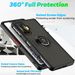KEYSION Fashion Matte Case for POCO F4 GT 5G Transparent Ring Stand Shockproof Phone Cover for Xiaomi Redmi K50 Gaming K_voghion.com