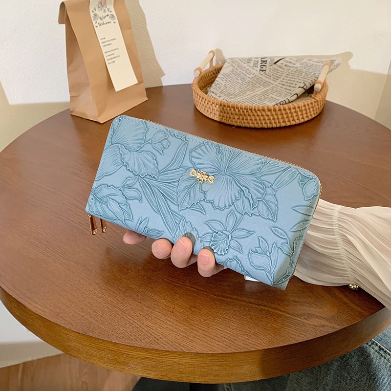 Cartera de mujer, cartera pequeña de mujer, cartera larga de alta gama para mujer, monedero con borde cruzado, cartera con cremallera_voghion.com