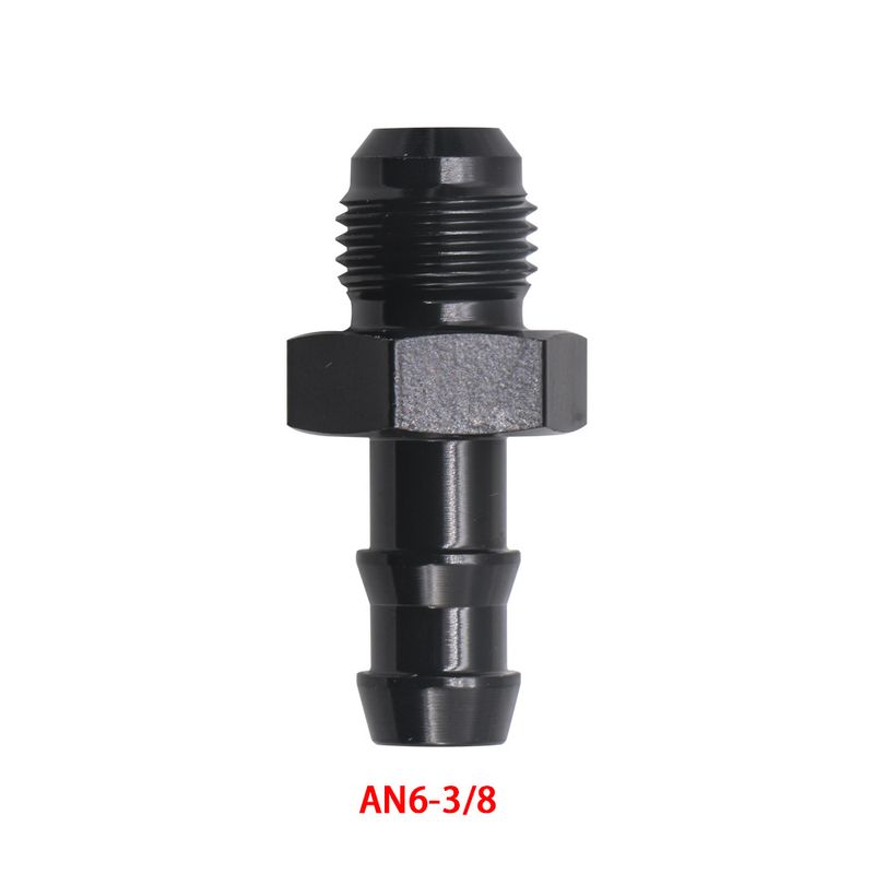Car modified hose barb fuel line pipe joint 6AN to 5/16 straight push joint EFI accessories adapter_voghion.com