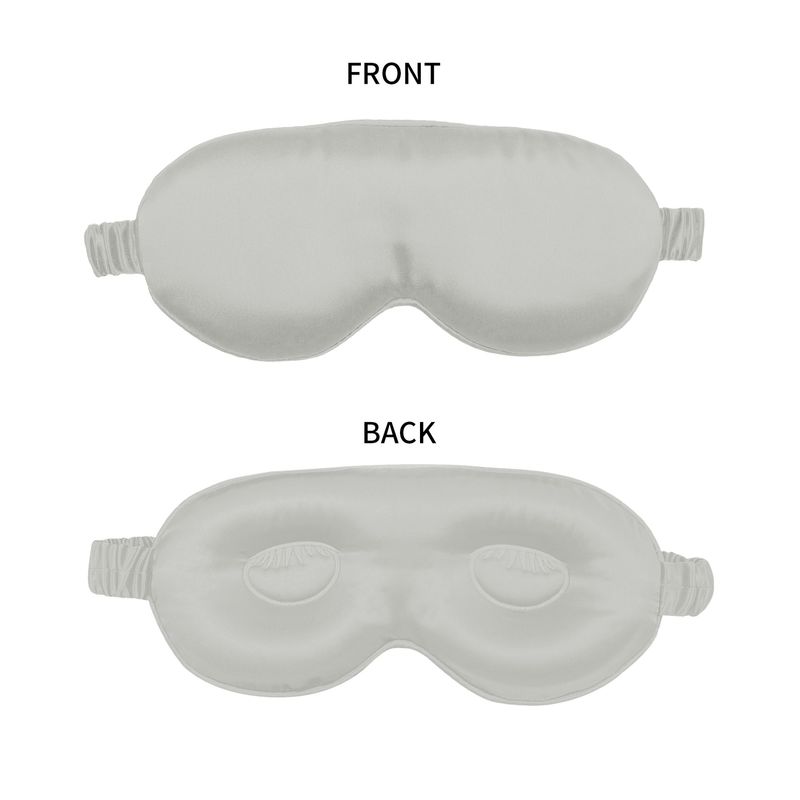 22 Momme 3D Contoured Silk Sleep Mask - 100% Mulberry Silk (Blocks 100% Light Non-Adjustable Elastic Band Zero Pressure On Eyes)​_voghion.com