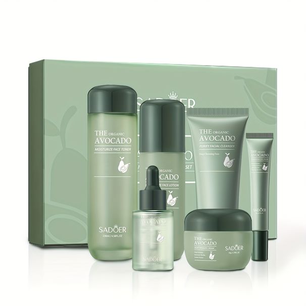 Avocado Collection Six-Piece Set, Nourishing And Moisturizing Skin Care Products_voghion.com