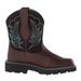 Bota feminina de cano médio HPIOPL, modelo Cowboy 6090, em couro bordado de alta qualidade, ideal para outono e inverno (lote 20210915)._voghion.com