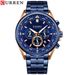 Men's Stainless Steel Quartz Watch With Date Display, Multifunctional 6-Hand Analog Wristwatch, Business Casual Timepiece_voghion.com