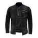 Men's Clothes Personalized Zipper Pocket Stand-up Collar Jacket Corduroy Trend Men's Coat_voghion.com
