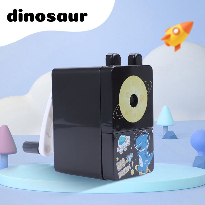 Kawaii Cartoon Pencil Sharpener - 4 Fun Designs Manual Dual Hole For Colored & Standard Pencils Desk Protector_voghion.com
