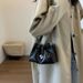 2024 New Bag for Women, Small and Luxury, Folded Cloud Bag, Chain Strap Crossbody Bag, Fashionable and Versatile One Shoulder Bucket Bag_voghion.com
