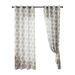 Gray Background Gourd Flower Printed Curtains High Grade Messy Semi Light Blocking Printed Curtains Suitable For Living Room Balcony Curtains_voghion.com