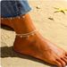 New Fashion Zircon Heart Anklet For Women Waterproof Simple Heart-Shaped Layered Chain Foot Jewelry Set Gift_voghion.com
