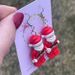 New Christmas Santa Claus Pendant Women's Hook Earrings Creative Santa Claus Statue Handmade Jewelry Earrings Christmas Gift_voghion.com