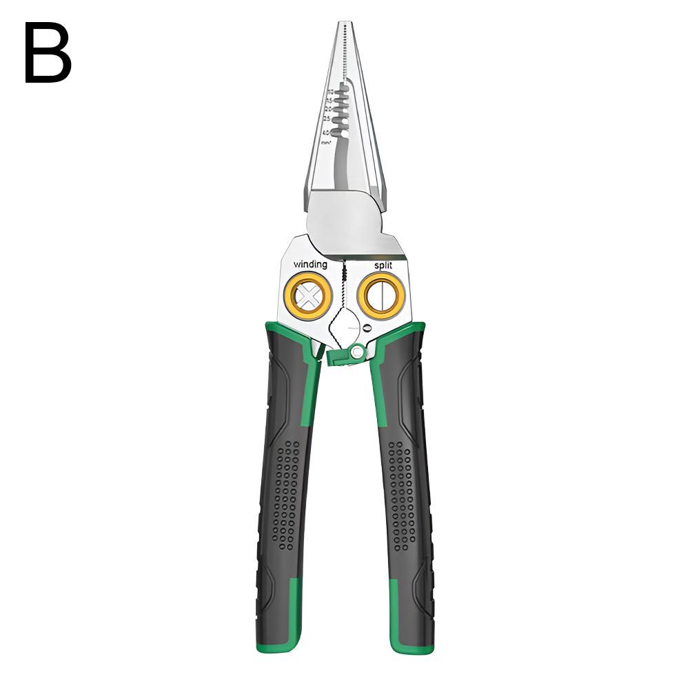 8/7 u 1 kliješta za skidanje izolacije, višenamjenska kliješta za električare, rezač kabela, alat za skidanje izolacije, cijepanje, popravak namotaja_voghion.com