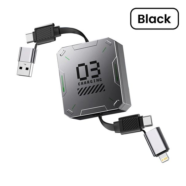 65W Schnellladedatenkabel für iPhone 15 16 Einziehbares Handy-Datenkabel_voghion.com