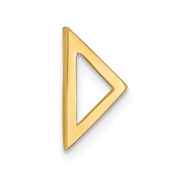 14k Polished Triangle Chain Slide_voghion.com