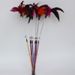 Colorful Spring Bell Feather Wand Teaser Rod Cat Toy_voghion.com