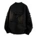 Crewneck Sweater Men's Autumn And Winter Fashion Tassel Loose Knitted Sweater Japanese Style Retro Lazy Sweater Jacket_voghion.com