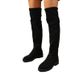 New long boots women over knee high heels new elastic long boots spring and autumn single thin_voghion.com