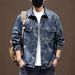 Suitable For All Seasons 2025 Loose Denim Men's Designer Jacquard Jacket Spring Autumn Stylish Trendy Plus Size Shirt_voghion.com