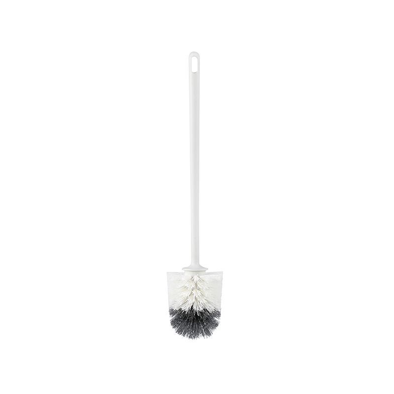 Round Toilet Brush Set With Extended Handle, Suitable For Home Bathroom And Student Dormitory, Includes Base_voghion.com