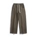 Herren Loose-Fit Freizeithose – Leicht ausgestellt, Unifarben, Minimalistische Streetwear (Schwarz/Dunkelgrau/Erbsengrün/Apricot/Camel, M-XXXL)_voghion.com