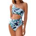 GraceChic 2024 New European And American Foreign Trade Printed One-Piece For Women With A Sense Of Design Sexy Swimwear_voghion.com
