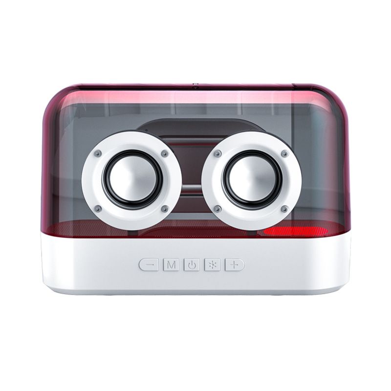 K9 Tragbarer, farbenfroher Atmosphärenlicht-Außenlautsprecher mit kabellosem Bluetooth und hoher Qualität, starker Basskanone, kleiner Lautsprecher_voghion.com