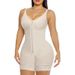 Foreign Trade Plus Size Butt Lifting Tummy Control Open Crotch Button Bodysuit Adjustable Straps Hip Enhancing Shapewear_voghion.com