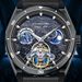 GUANQIN Luxury Mechanical Watch For Man Automatic Tourbillon Moonphase Silicone Leather Strap Leisure Waterproof Luminous Clock_voghion.com