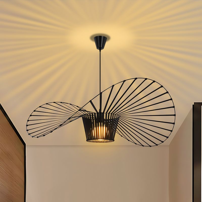 Hängelampe E27 Pendelleuchte Vintage -Pendellampe Schwarz Hängeleuchte 80CM Kronleuchter Höhenverstellbar Küchelampe Für Esstisch Esszimmer Wohnzimmer_voghion.com