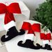 NUCHI With Feet Bow Christmas Tree Decoration, New Style Unique Ornament For Window Display & Holiday Decor_voghion.com