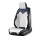 Cojín universal de seda fría para asiento de coche: transpirable, refrescante y absorbente del sudor, diseño dividido en dos piezas para asientos traseros._voghion.com