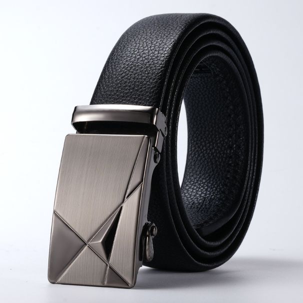 Unisex Men's automatic buckle business casual youth belt_voghion.com