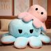 Face-Changing Plush Pillow Toy Reversible Fabric Doll Giant Double-Sided Octopus_voghion.com