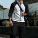 Men’s High-Neck Zip-Up Track Jacket & Pants Set – Contrast Color Raglan Sleeve Sportswear For Casual & Training_voghion.com