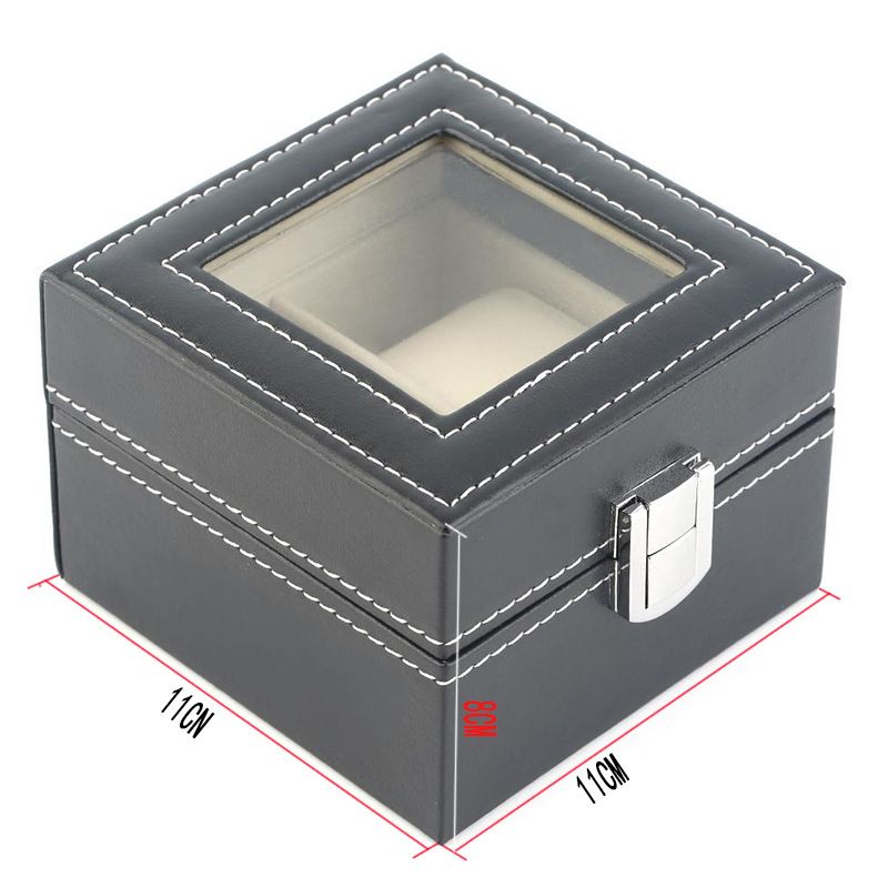 Ur Opbevaringsboks 2-positions Ur Box Ur Opbevaringsboks Ur Emballage Box Læder Box 2-cellet multifunktions opbevaringsboks_voghion.com