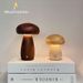 Creative Ins Mushroom Night Light Simple Atmosphere Bedside Ornament Rechargeable Touch LED Table Lamp Birthday Gift_voghion.com