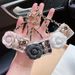 Portachiavi per auto con ciondolo per borsa creativo personalizzato modello di telefono Camellia alla moda per donne_voghion.com