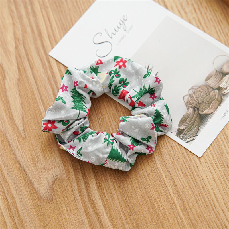 Weihnachten neue lose Dünndarm Ring Haar Seil europäischen schöne Frauen vielseitig elastische Haar Seil Haarschmuck_voghion.com