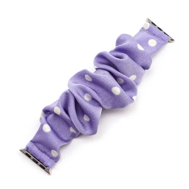 Cinturino elastico in tessuto per iWatch 7 6 5 SE 41 45 38 mm da donna e ragazze, cinturino in pizzo scrunchie, iWatch Serie 3 2 1 42 40 44 mm_voghion.com
