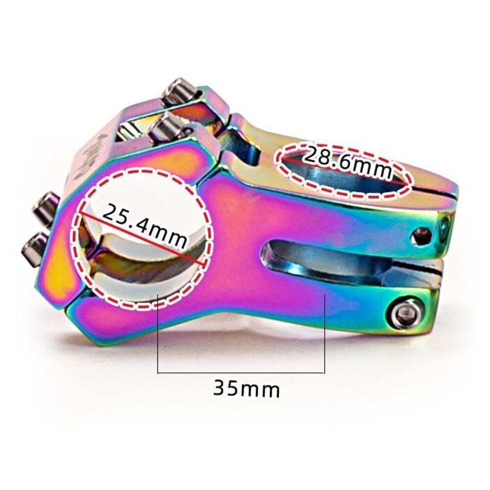 Potence creuse ultra-légère pour VTT, alliage d'aluminium de 31,8 mm, accessoires de vélo modifiés et colorés_voghion.com