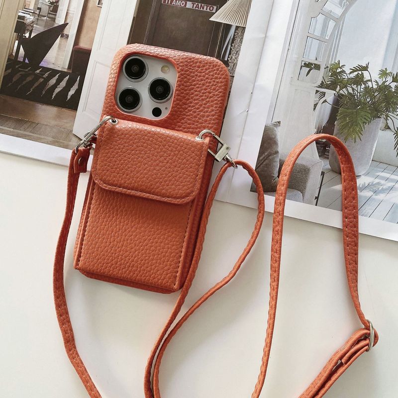  mobile phone case suitable for Apple 15promax mobile phone case iPhone14 pebbled pattern protective cover_voghion.com