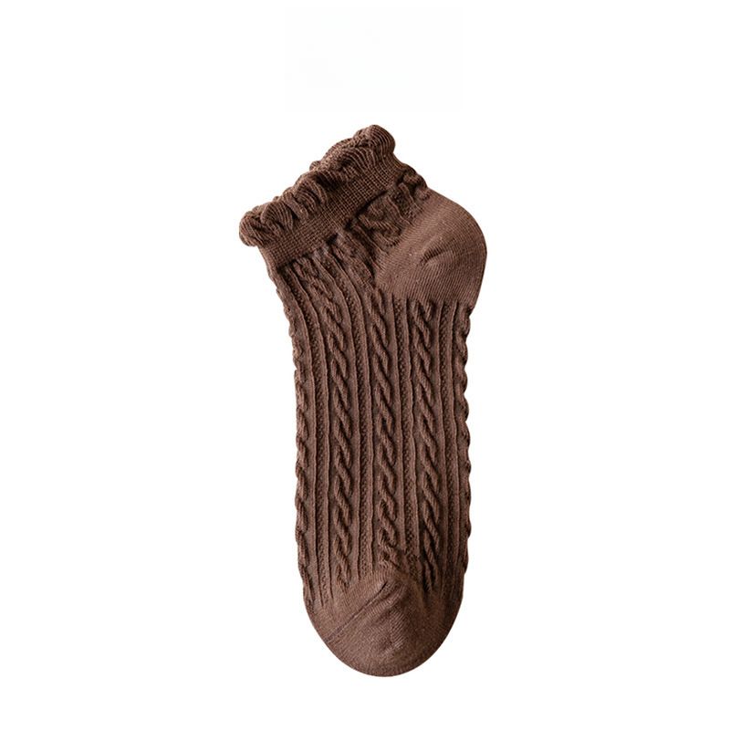 Socks Women's Spring Summer Shallow Boat Socks Fungus Lace Cute Socks Student New Short Socks_voghion.com