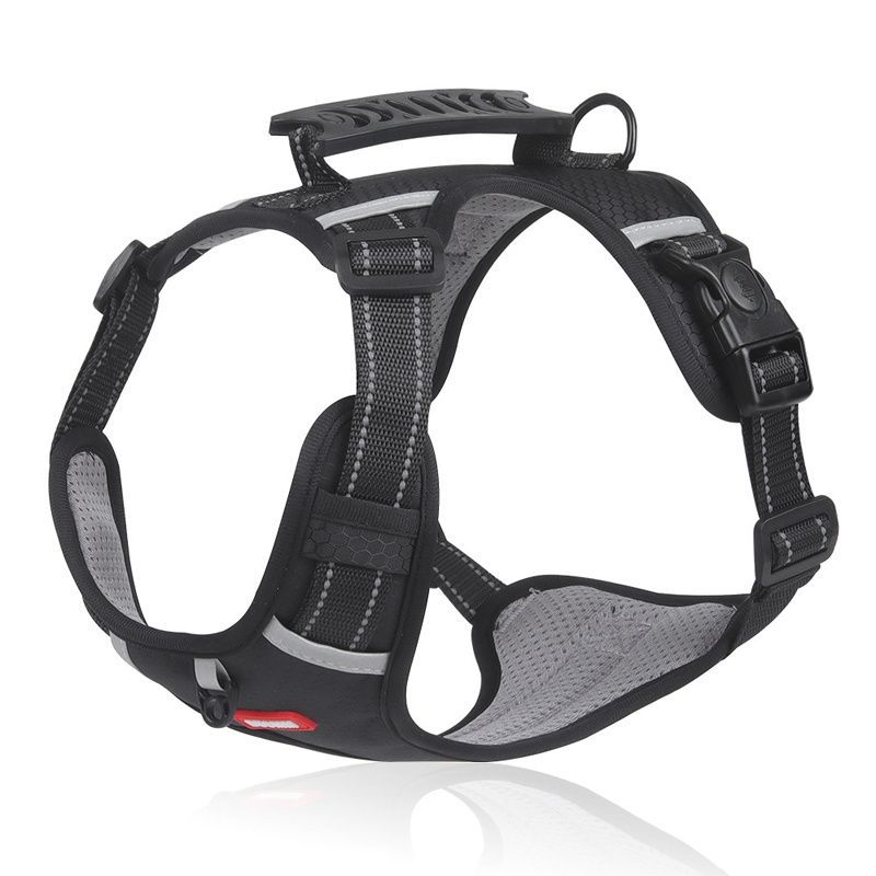 No Pull Pet Harness For Dog & Cat, Adjustable Soft Padded Large Dog Harness With Easy Control Handle_voghion.com