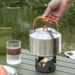 Teiera da campeggio in acciaio inossidabile 304, caffettiera a mano, bollitore portatile per acqua bollente all'aperto_voghion.com