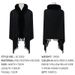 Winter wool collar scarf dual-use women's i mitation cashmere thick dress shawl_voghion.com