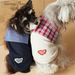 Tony Bear Dog Spring Summer Navy Collar Sleeveless Vest Teddy Schnauzer Bichon Yorkie Dachshund Clothes_voghion.com